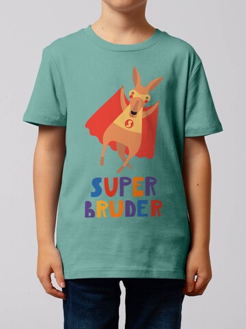 watabout.kids Shirt 'Känguru Superbruder' in Blauw