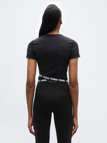 PUMA Λειτουργικό μπλουζάκι σε μαύρο: μπροστά