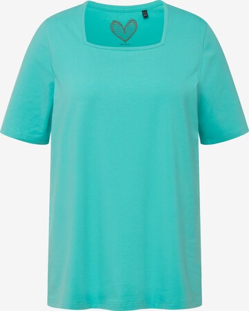 T-shirt Ulla Popken en vert : devant