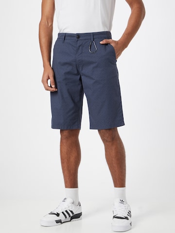 ESPRIT Normální Chino kalhoty – modrá: přední strana