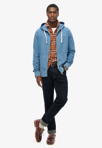 Superdry Sweat jacket 'Essential' in Blue