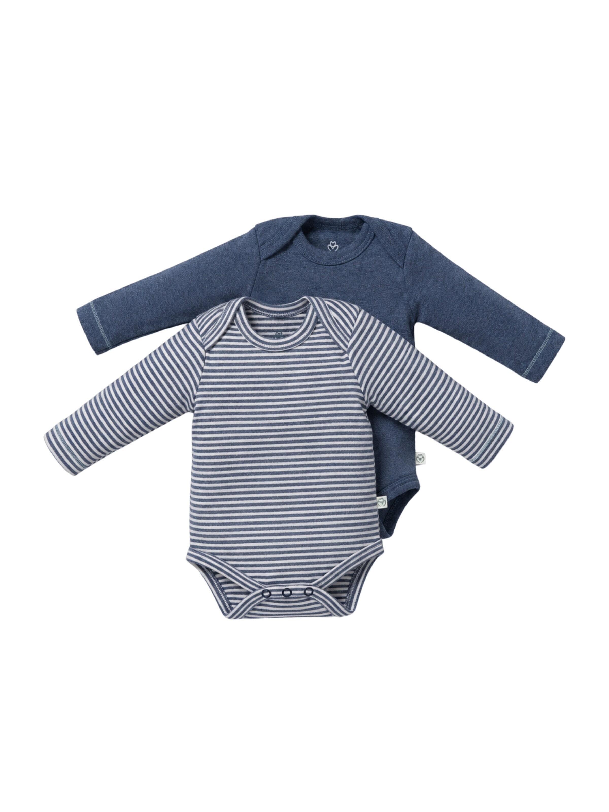 OrganicEra Romper/Bodysuit 'Organic' in Blue: front