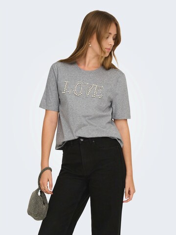 ONLY Футболка 'ONLALICE' в Серый: спереди
