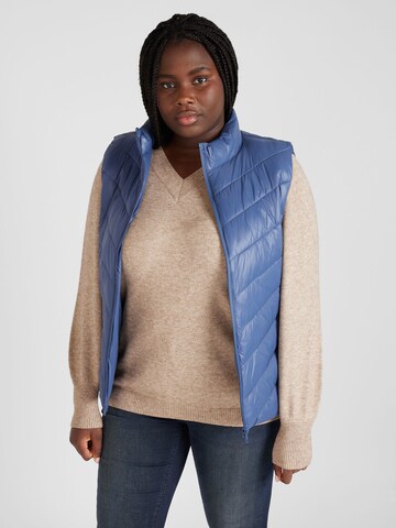 ONLY Carmakoma Bodywarmer in Blauw: voorkant