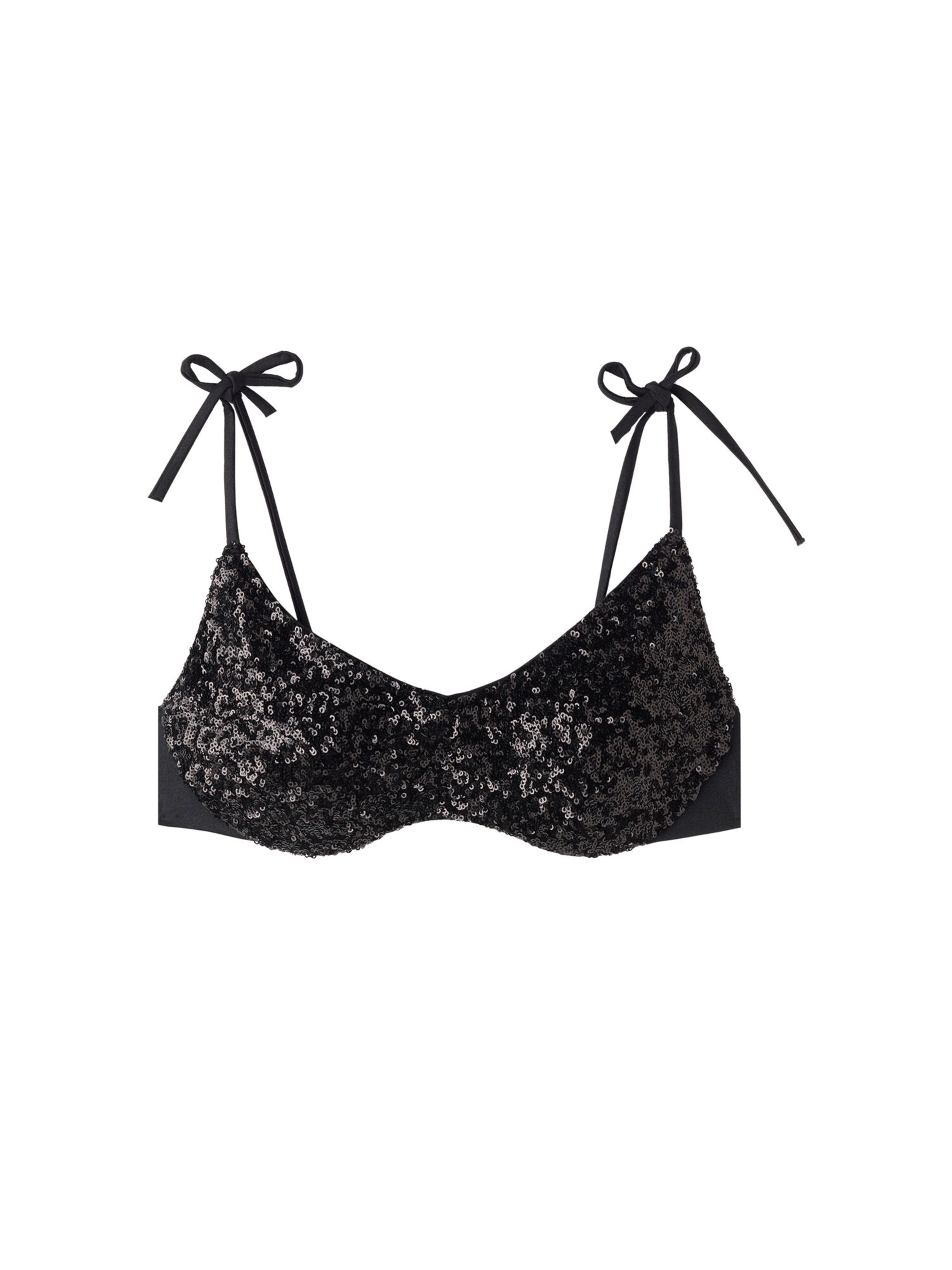 CALZEDONIA Bralette Bikini Top in Black ABOUT YOU