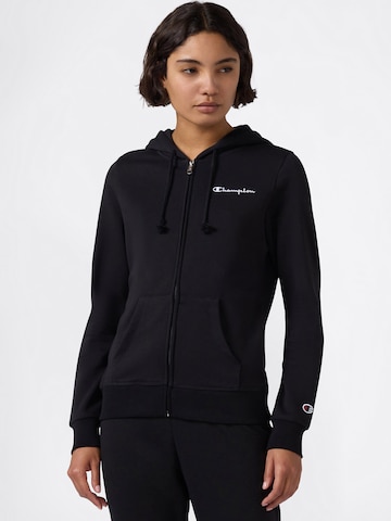 Hanorac de la Champion Authentic Athletic Apparel pe negru: față