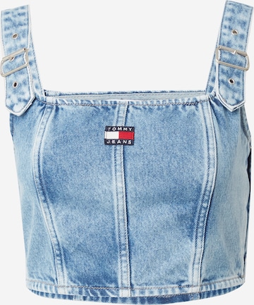 Tommy Jeans Top – modrá: přední strana