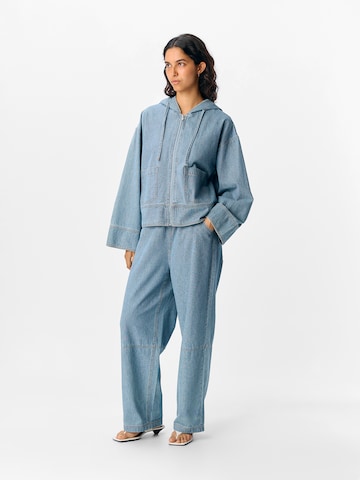 OBJECT Wide leg Jeans 'OBJRALY' in Blue