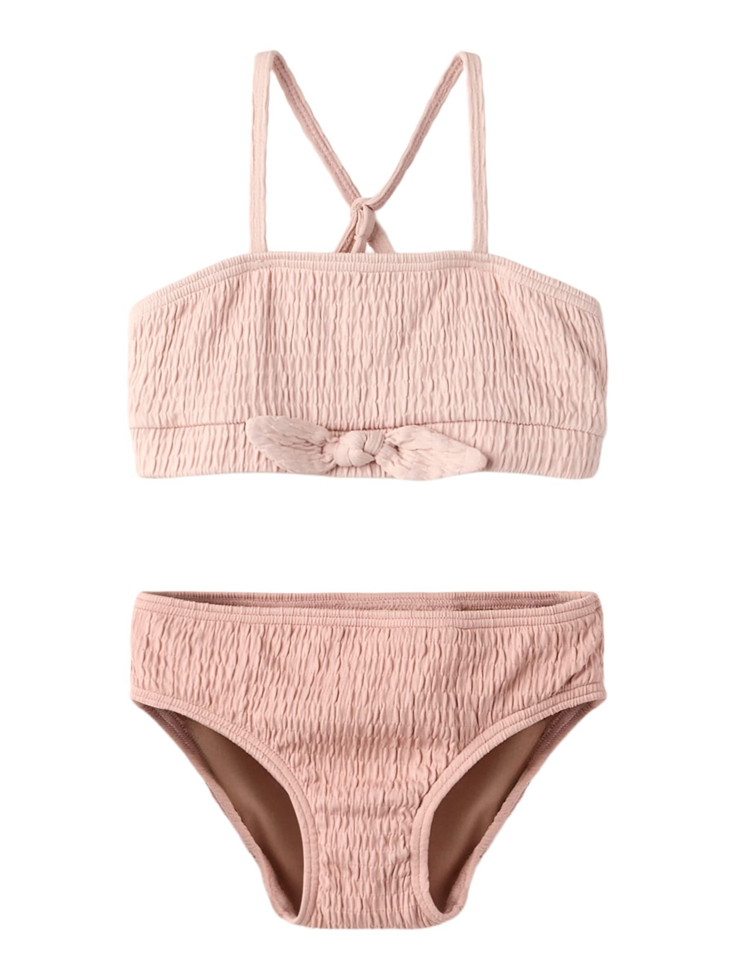 Lil'Atelier Bustier Bikini in Oranje: voorkant