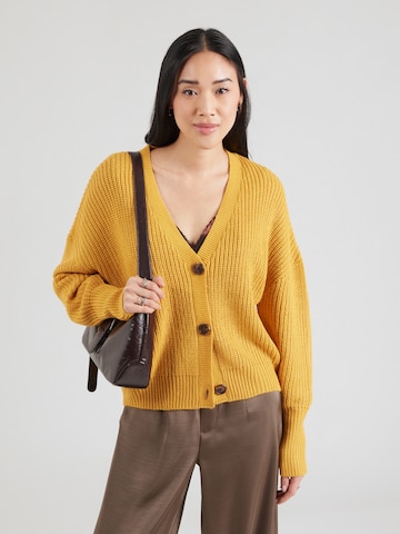 VERO MODA Πλεκτή ζακέτα 'VMLEA' σε κίτρινο: μπροστά