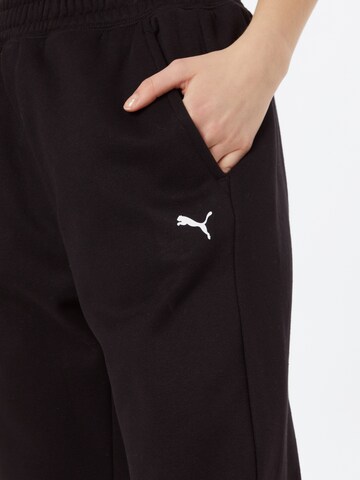 PUMA Tapered Sporthose in Schwarz
