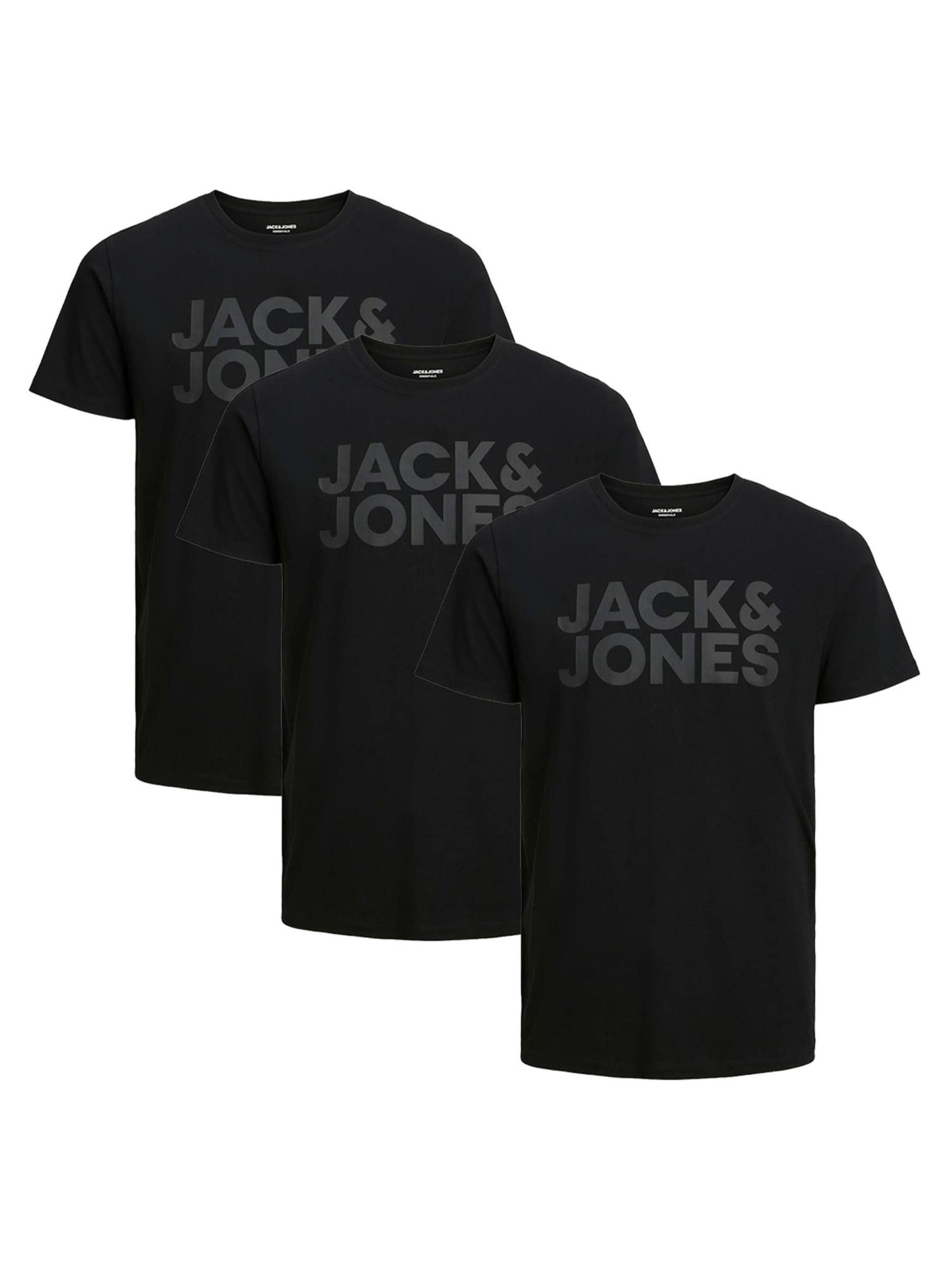 JACK & JONES Shirt 'Corp'‌‌‌‌‌ in Schwarz: Vorderseite