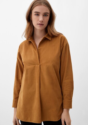 s.Oliver Blouse in Bruin: voorkant