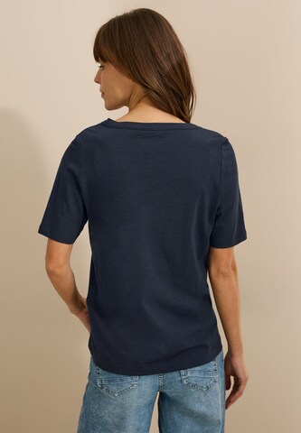 CECIL T-Shirt im Tunika-Look in Blau