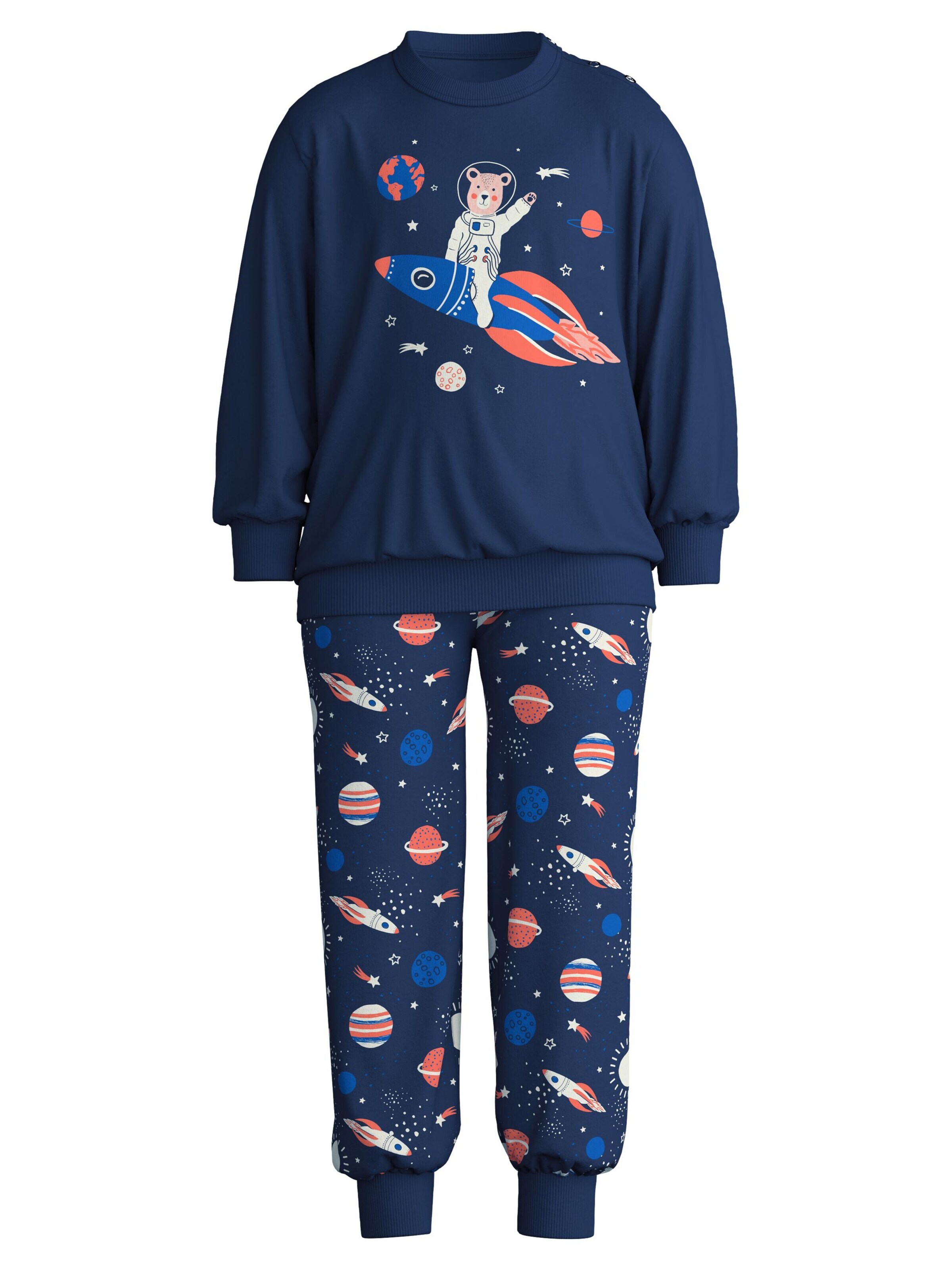 CALIDA Pajamas 'Toddlers Space' in Blue