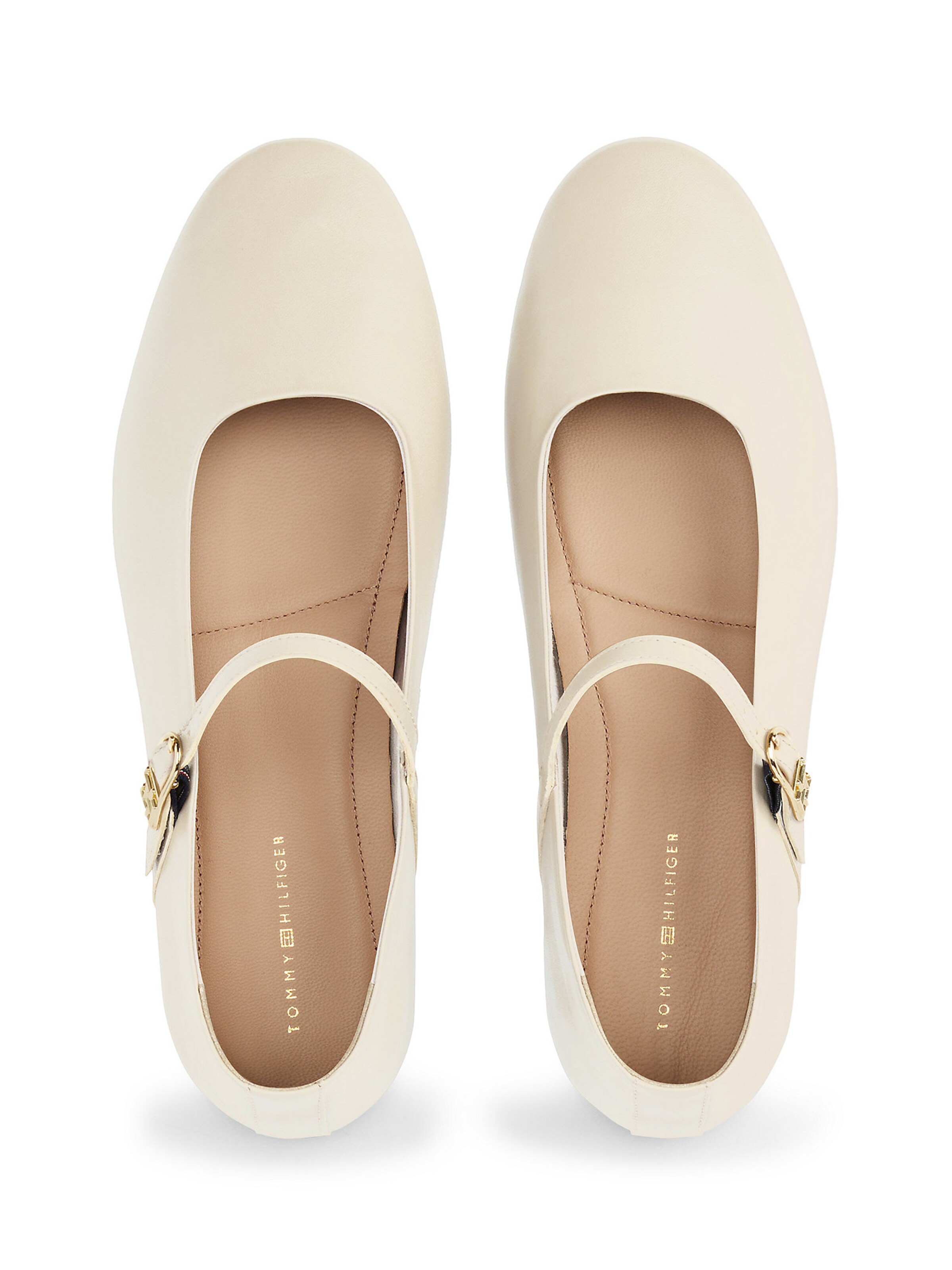 TOMMY HILFIGER Strap ballerina in Beige