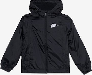 Geacă de primăvară-toamnă de la Nike Sportswear pe negru: față