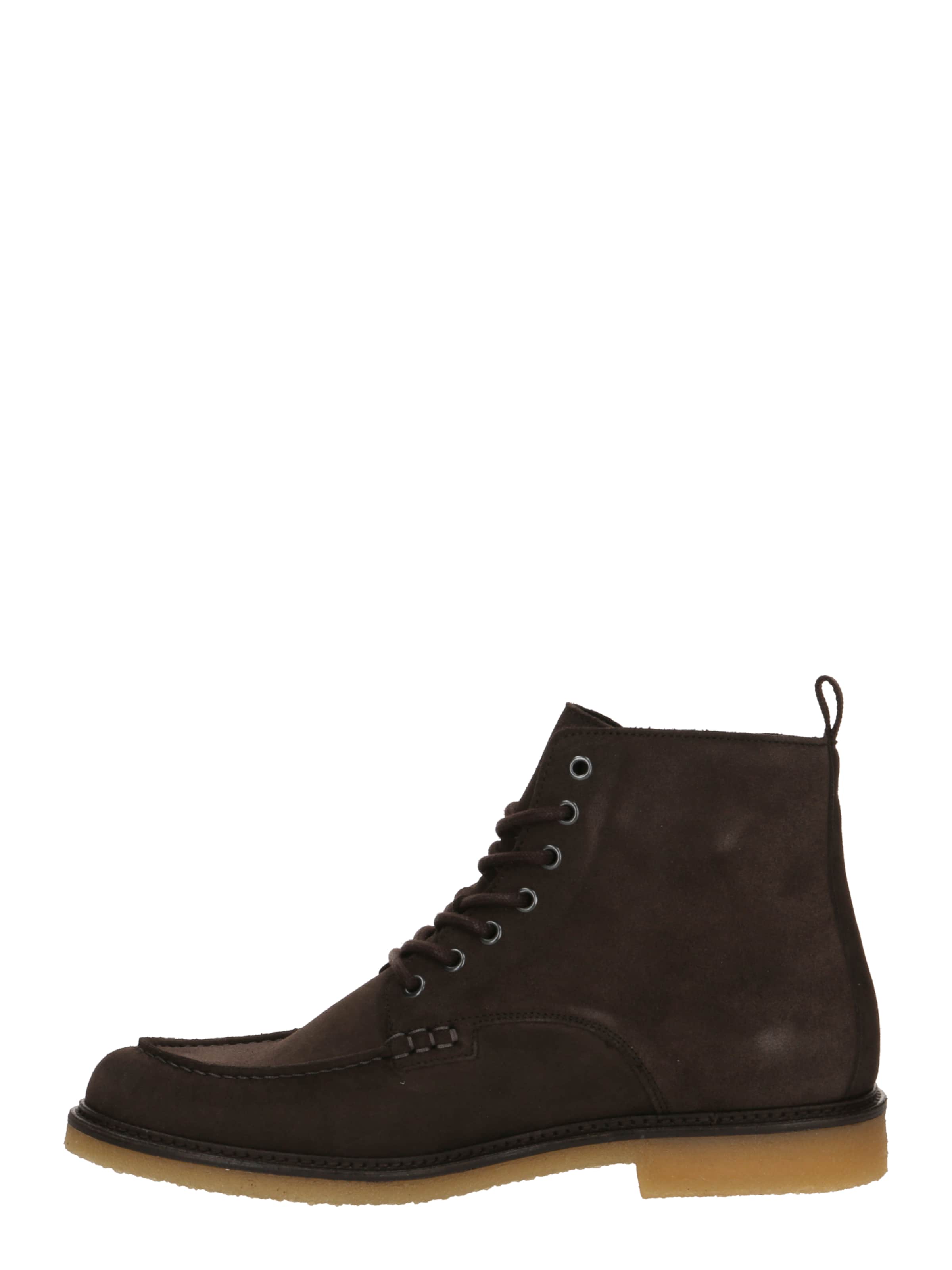 BOSS Lace-Up Boots 'Kope' in Brown