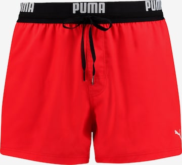 PUMA Regular Uimashortsit värissä punainen: etupuoli