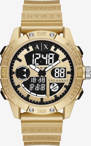 ARMANI EXCHANGE Digital Watch in Gold: front