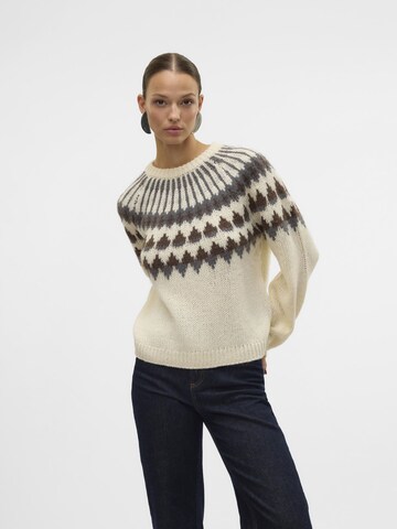 Pull-over VERO MODA en blanc : devant