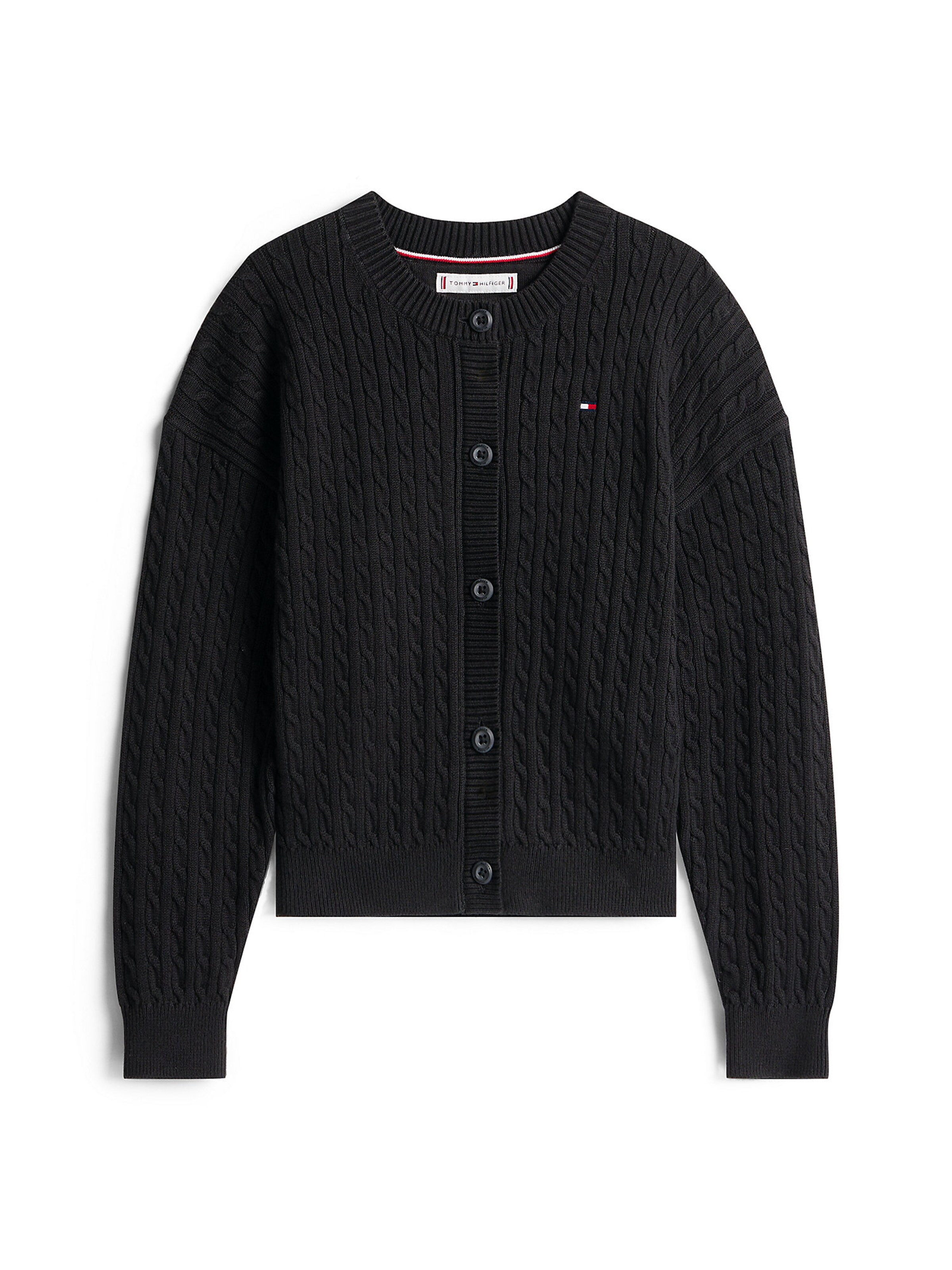 Cardigan TOMMY HILFIGER en noir : devant