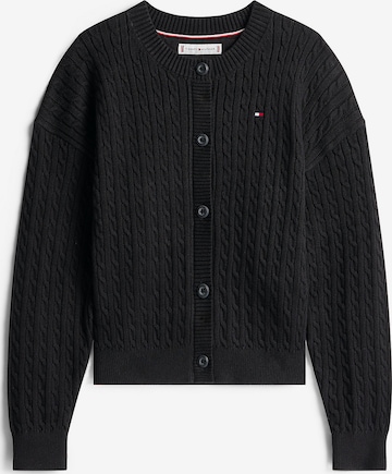 TOMMY HILFIGER Knit cardigan in Black: front