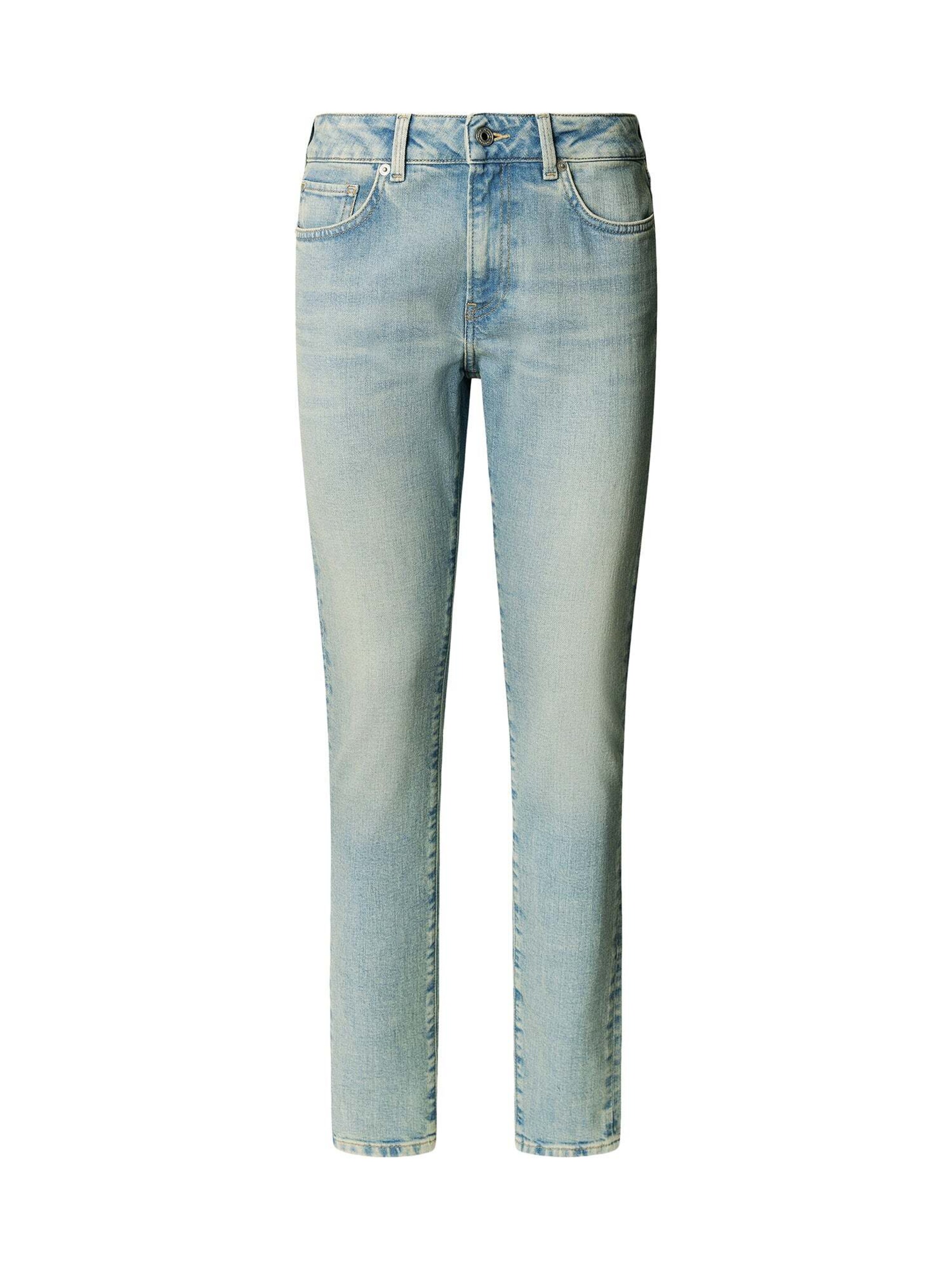 Coupe slim Jeggings Pepe Jeans en bleu : devant