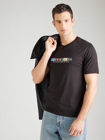 Maglietta 'JORNANTUCKET' di JACK & JONES in nero: frontale