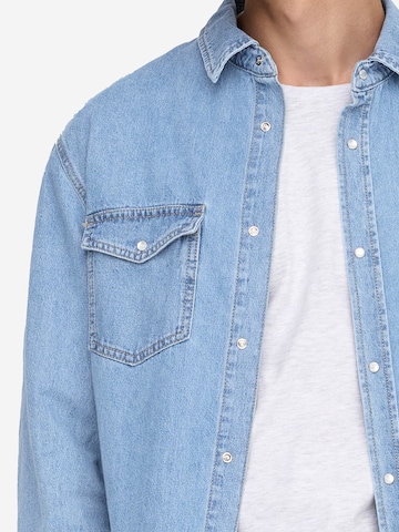 Only & Sons Regular fit Button Up Shirt 'Bane' in Blue