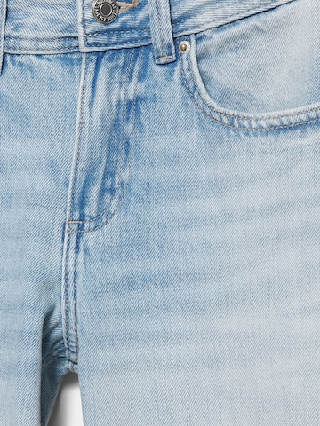 Pull&Bear Широка кройка Дънки в синьо