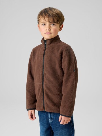 NAME IT Fleecejakke 'Teddy' i brun: forside