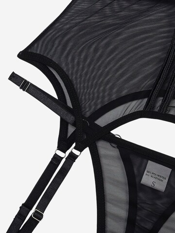 Magicshe Lingerie Bodysuit 'Sexy Spitzen Dessous-Sets mit Beinringen' in Black