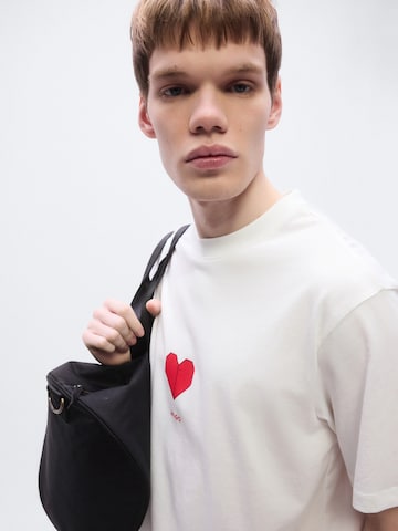 HUGO Футболка 'Dalentin' в Белый