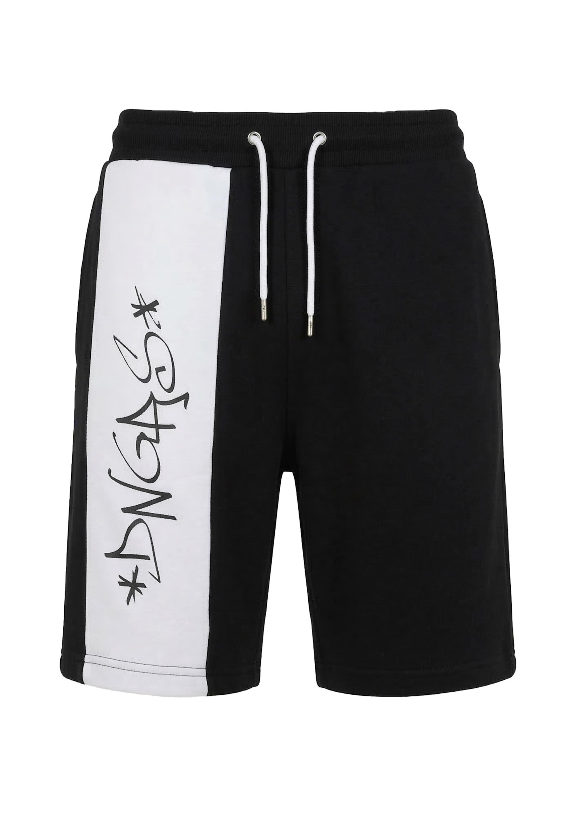Dangerous DNGRS Boardshorts in de kleur Zwart / Wit, Productweergave