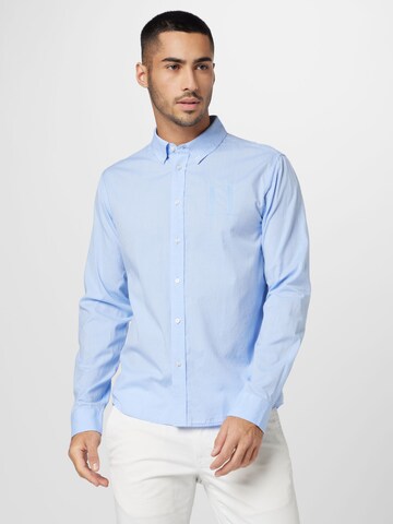 Les Deux Regular fit Overhemd in Blauw: voorkant