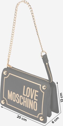 Love Moschino - Mala de ombro 'MAGNIFIER' em preto