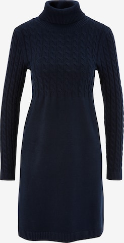 Aniston CASUAL Knitted dress in Blue: front