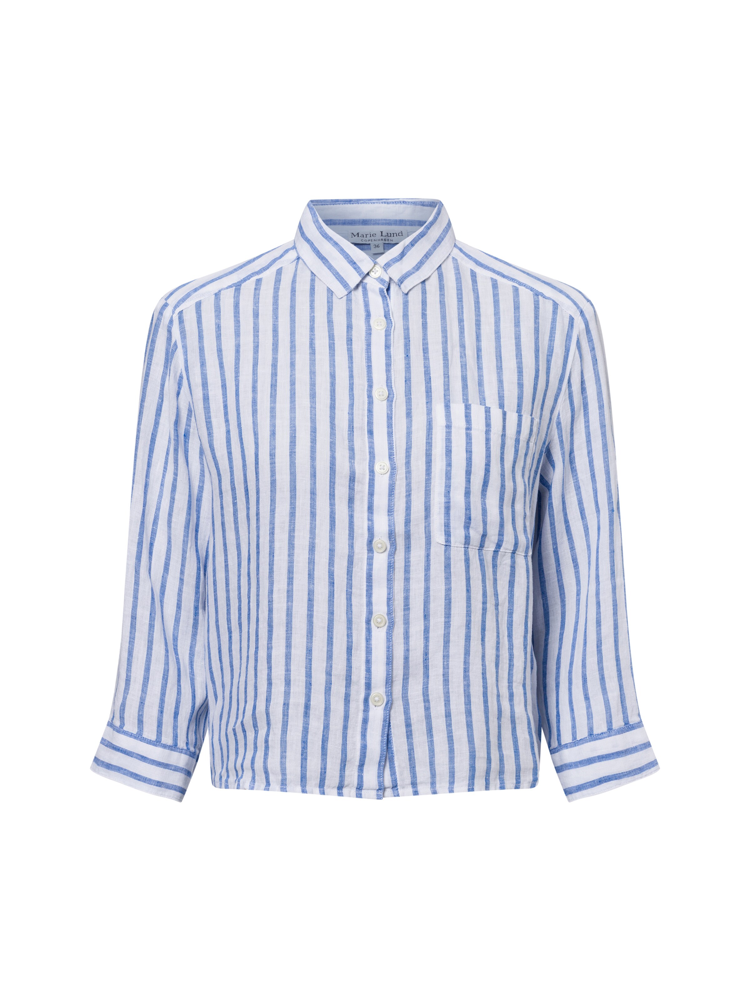 Chemisier ' Liane ' Marie Lund en blanc : devant