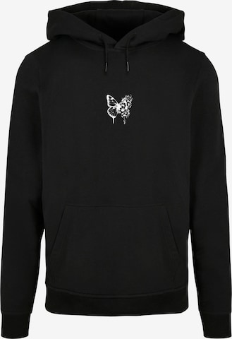 Merchcode Sweatshirt 'Flowers Bloom' in Schwarz: Vorderseite