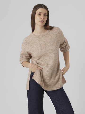 VERO MODA Trui 'PALMA' in Beige: voorkant