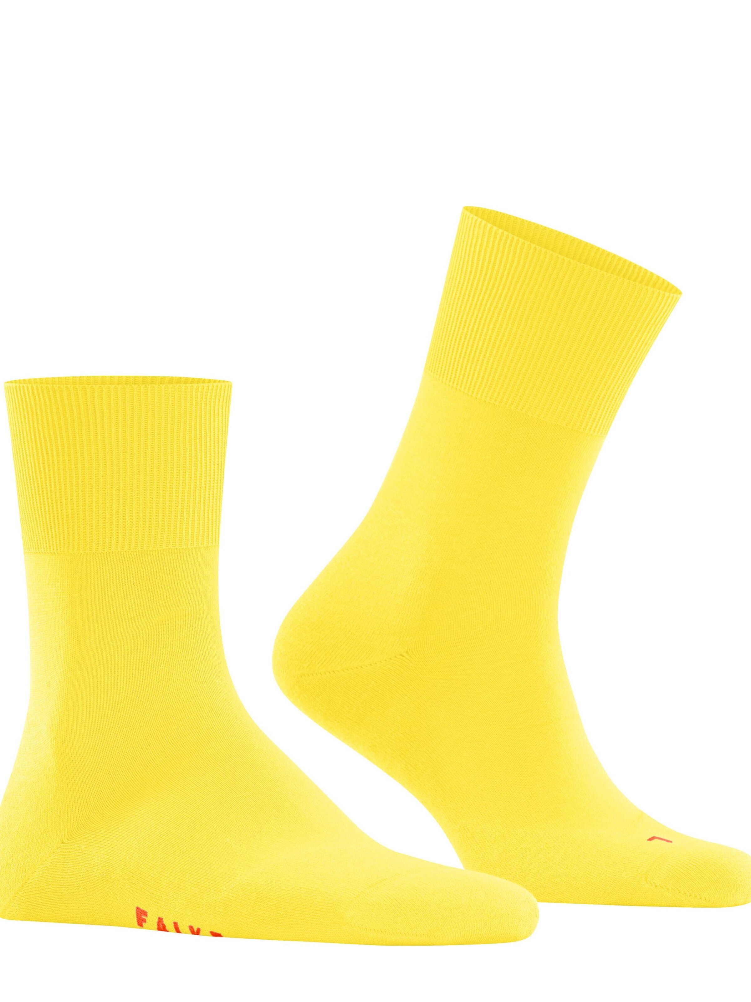 FALKE Socks 'Run' in Yellow: front