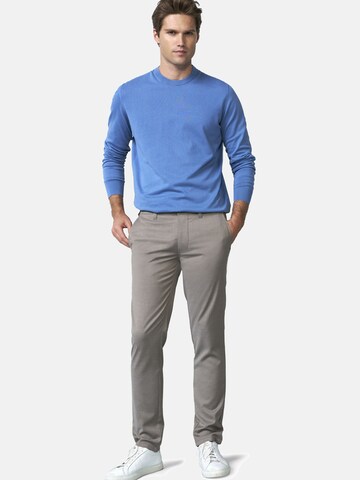 MEYER Slimfit Chinohose 'M5 Move 9-6196' in Grau