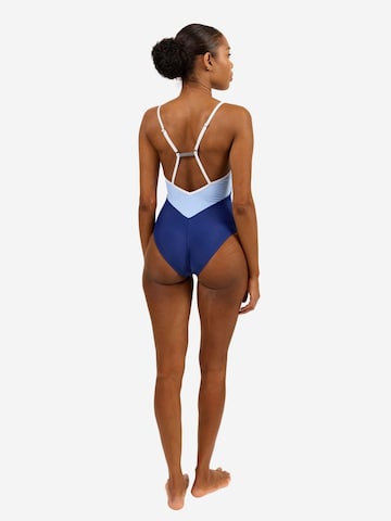 Horizon Athletic - Triangular Fato de banho desportivo 'Timor One Piece Luna' em azul