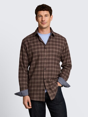 TOM TAILOR Regular Fit Hemd in Braun: Vorderseite
