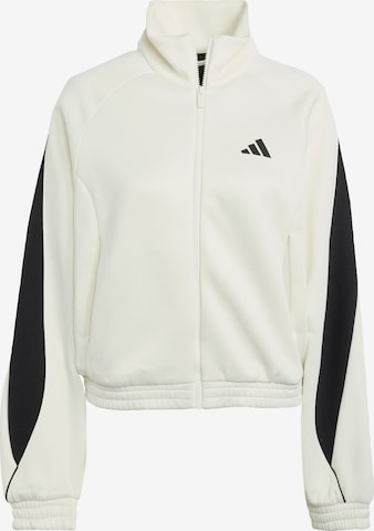 ADIDAS SPORTSWEARJakna za vježbanje 'Stadium' - bijela boja: prednji dio