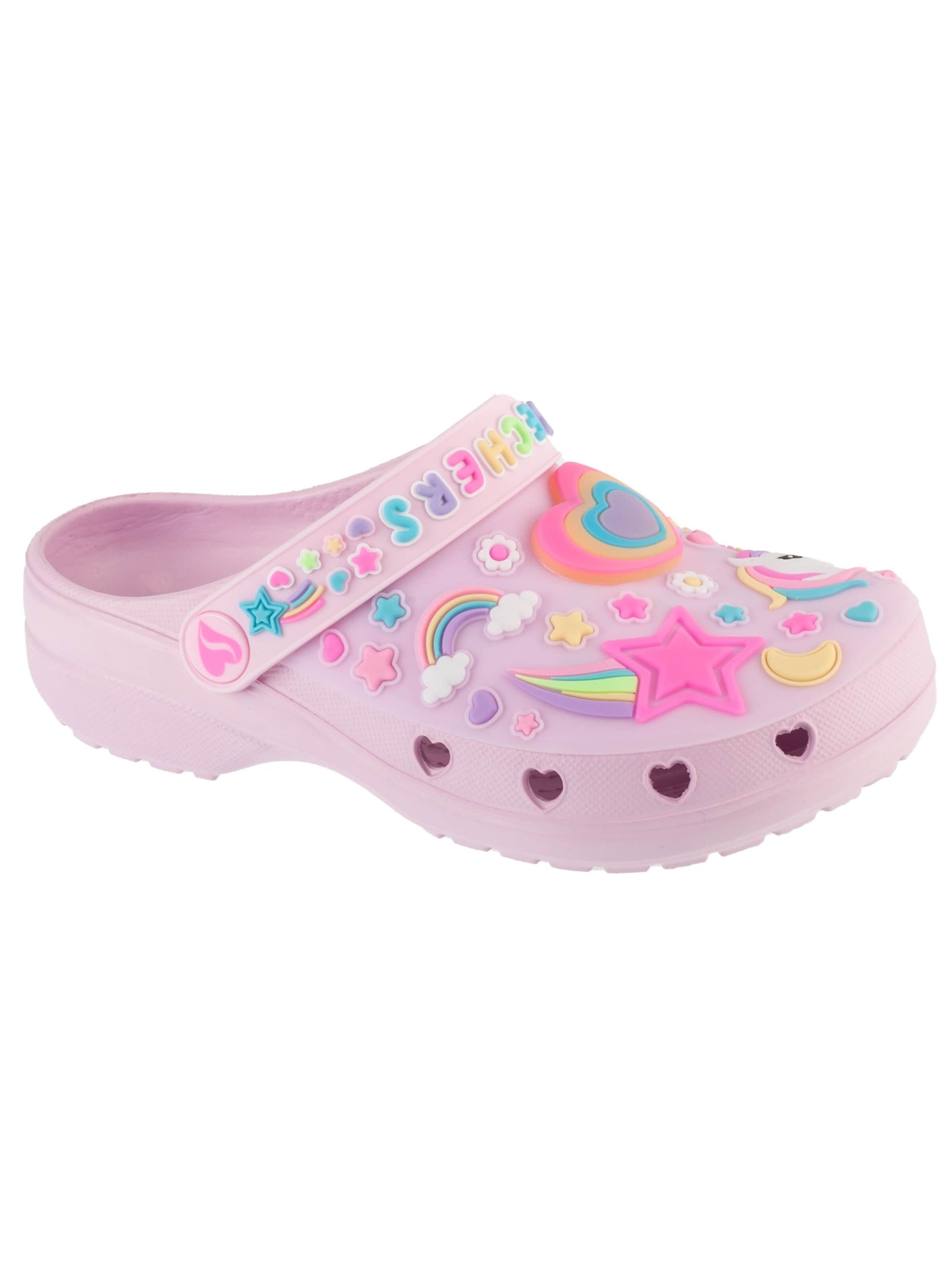 Sandales 'Heart Charmer - Girly Land' SKECHERS en rose : devant