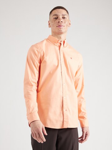 SCOTCH & SODA - Regular Fit Camisa 'Essential' em laranja: frente