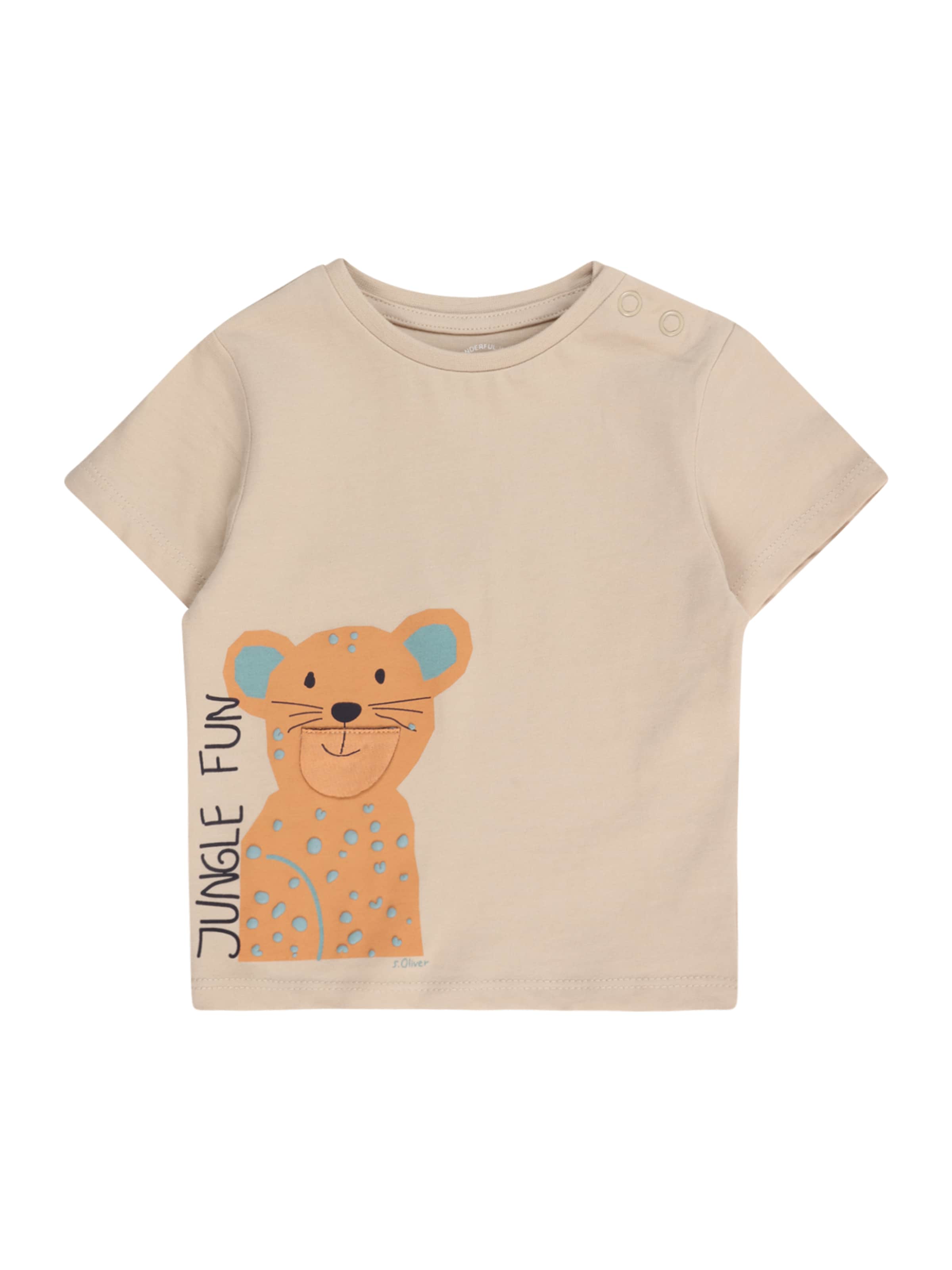 s.Oliver T-Shirt in Beige: Vorderseite