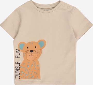 s.Oliver T-Shirt in Beige: Vorderseite